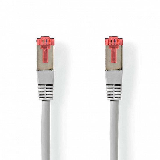 Cat 6 cable - RJ45 M - RJ45 M - S/FTP - 15.0 m - gray
