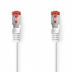 Cat 6 cable - RJ45 plug - RJ45 plug - S/FTP - 30.0 m - LSZH / PVC - white