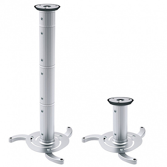 Silver ceiling mount for projectors from 80 mm to 980 mm