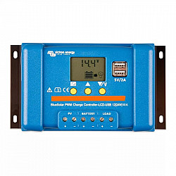 Charge controller VICTRON ENERGY BlueSolar PWM-LCD&USB 12/24V - 30A (SCC010030050)