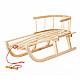 Classic wooden sled with backrest GreenBlue GB136