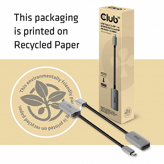 Adapter 24 pin USB-C Male input to 20 pin Display Port Female output 22 cm