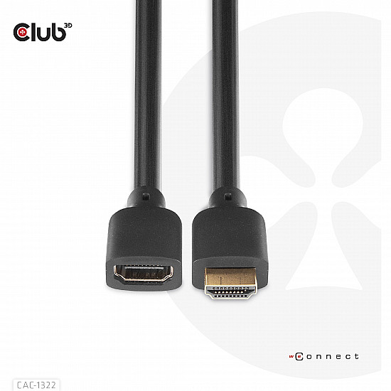 CABLE HDMI TO HDMI 1M/M/F CAC-1322 CLUB3D