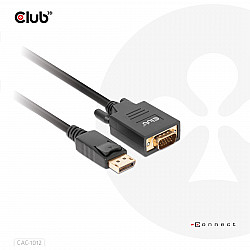 Adapter 20 pin Display Port Male input to 15 pin HD D-Sub HD-15 Male output 2 m