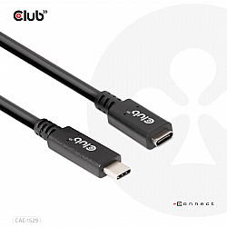 CABLE USB-C TO USB-C 2M/M/F CAC-1529 CLUB3D