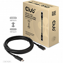 CABLE USB-C TO USB-C 2M/M/F CAC-1529 CLUB3D