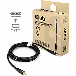Cable USB Type C (male) DisplayPort Mini 2.1 (male) 2.0m Club 3D