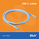 Cable USB 3.1 C (male) C (male) 2.0m Club3D - Lifestyle Blue