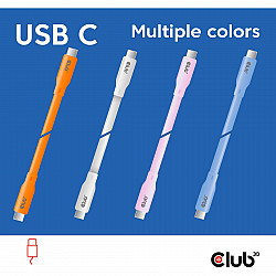 Cable USB 3.1 C (male) C (male) 2.0m Club3D - Lifestyle Blue