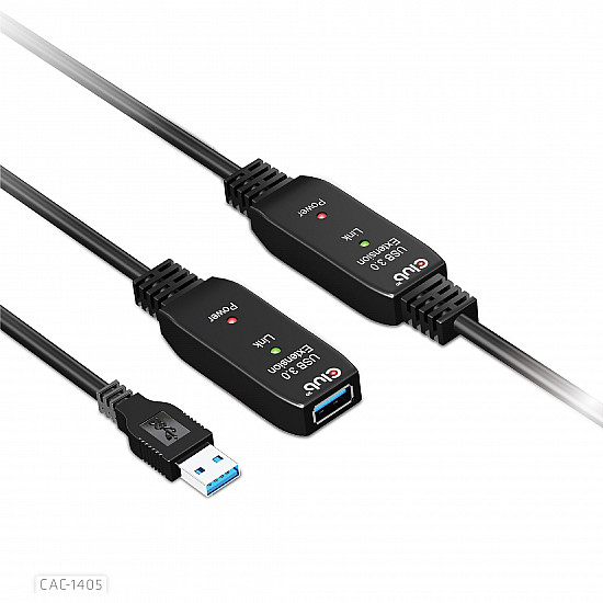 CABLE USB3.2 REPEATER 10M/M/F CAC-1405 CLUB3D