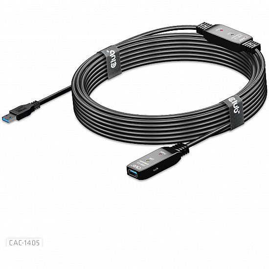 CABLE USB3.2 REPEATER 10M/M/F CAC-1405 CLUB3D