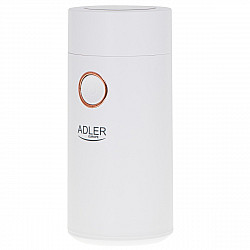 Adler Coffee grinder AD4446wg 150 W Coffee beans capacity 75 g Lid safety switch White