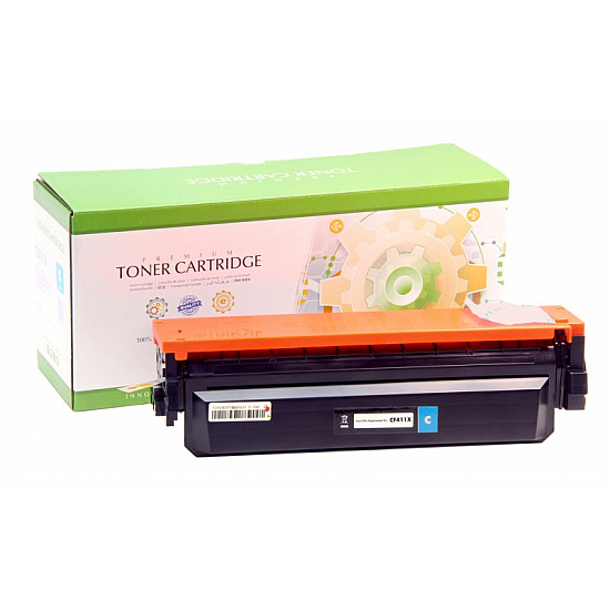 STATIC Toner cartridge compatible with HP CF411X cyan High Capacity compatitble 5.000 pages