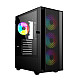 Gembird Fornax 4000 ARGB gaming ATX computer case, Midi Tower, backlight, Black