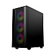 Gembird Fornax 4000 ARGB gaming ATX computer case, Midi Tower, backlight, Black