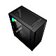 Gembird Fornax 4000 ARGB gaming ATX computer case, Midi Tower, backlight, Black
