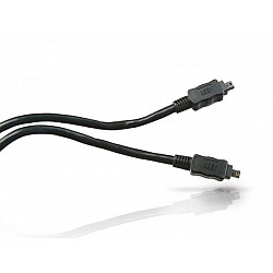 Conceptronic CC44FW18 FireWire 400 Cable, 4-p 1.8m, Black, M/M, 400 Mbit/s, IEEE 1394/1394a
