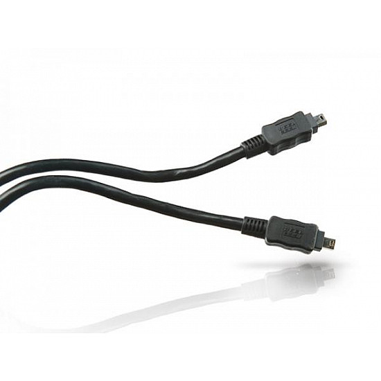 Conceptronic CC44FW18 FireWire 400 Cable, 4-p 1.8m, Black, M/M, 400 Mbit/s, IEEE 1394/1394a