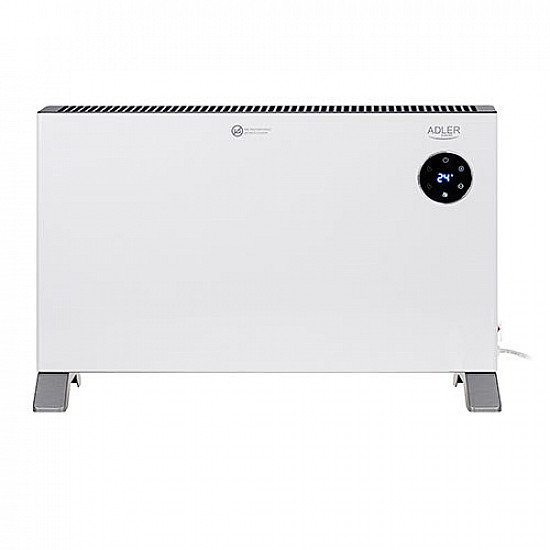 Adler Convection fan heater LCD with remote control Convection Heater 2000 W Number of power levels 3 White IPX24