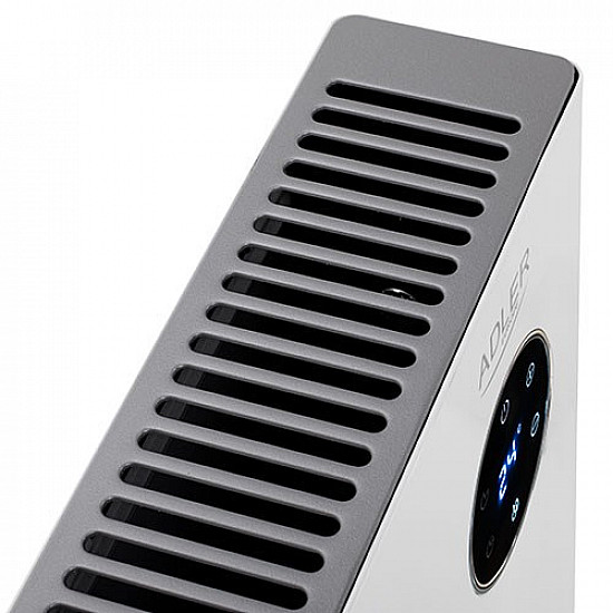 Adler Convection fan heater LCD with remote control Convection Heater 2000 W Number of power levels 3 White IPX24
