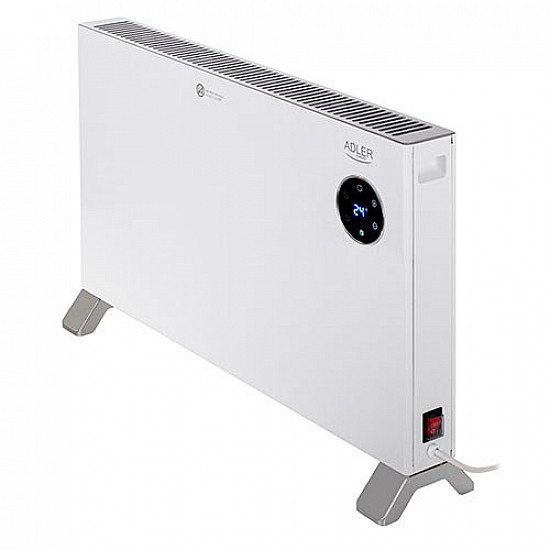 Adler Convection fan heater LCD with remote control Convection Heater 2000 W Number of power levels 3 White IPX24