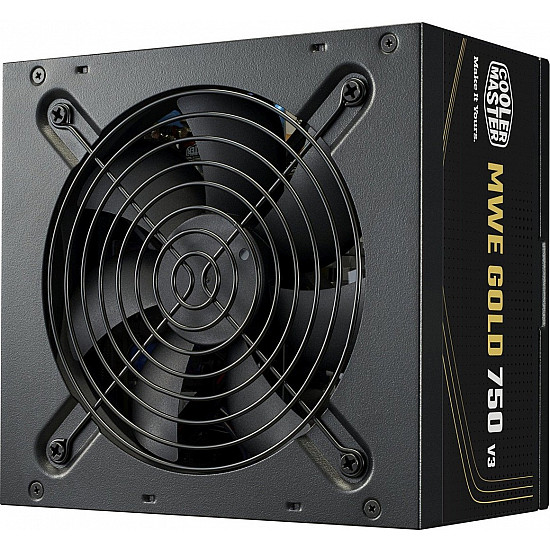 Cooler Master MPE-7506-ACAG-BEU MWE Gold 750 V3 Non Modular, ATX 3.1, 750W,=90%, EPS x2, Black