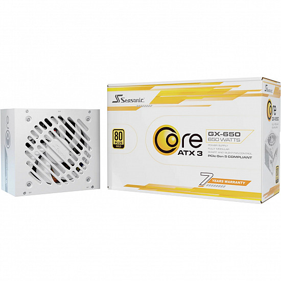 Seasonic 650W Core SRP-CGX651-A5A32SF-W ATX 3.1 80+ Gold - ATX