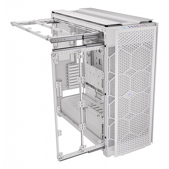 9000D RGB AIRFLOW, Full Tower, PC, white, ATX, stainless steel, tempered glass, 18 cm