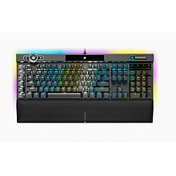 CORSAIR K100 RGB Optical Mechanical Gaming Keyboard Backlit RGB LED CORSAIR OPX RAPIDFIRE Black PBT Keycaps