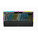 CORSAIR K100 RGB Optical Mechanical Gaming Keyboard Backlit RGB LED CORSAIR OPX RAPIDFIRE Black PBT Keycaps