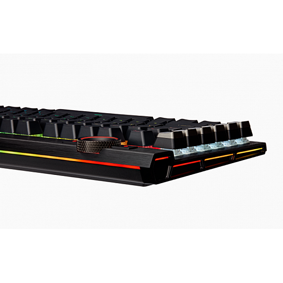 CORSAIR K100 RGB Optical Mechanical Gaming Keyboard Backlit RGB LED CORSAIR OPX RAPIDFIRE Black PBT Keycaps