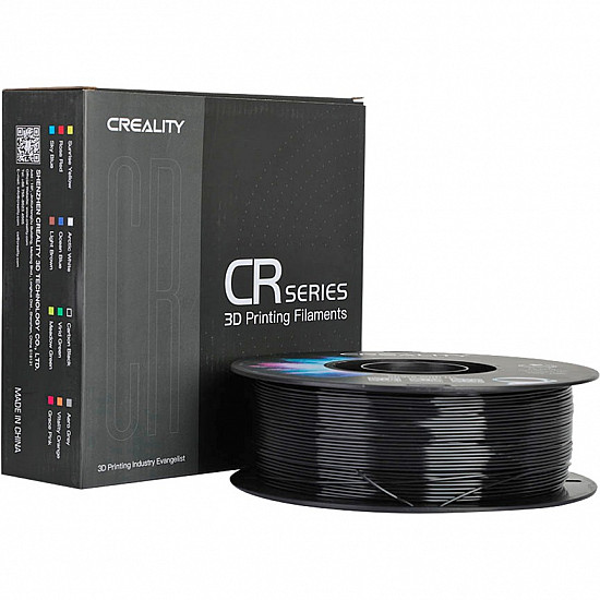 CR-PETG Filament Black, 3D-Filament schwarz, 1 kg, 1,75 mm, auf Rolle