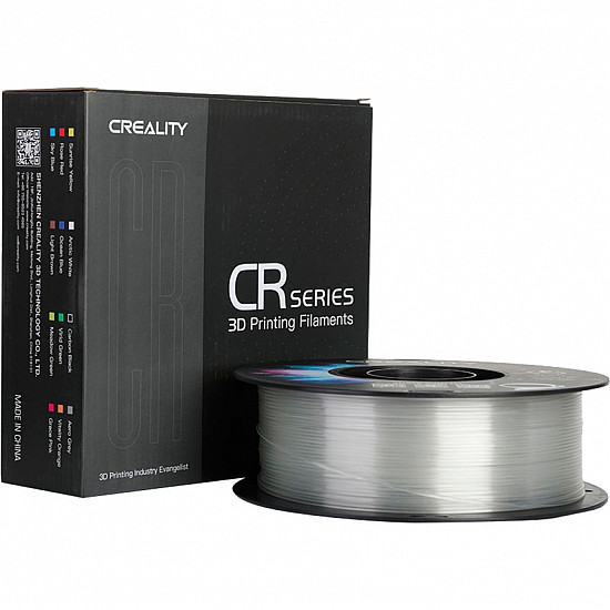 CR-PETG Filament Clear, 3D-Filament transparent, 1 kg, 1,75 mm, auf Rolle