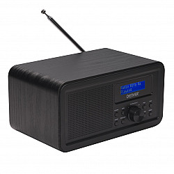 DAB+/FM radio Denver DAB-30 with wooden case black