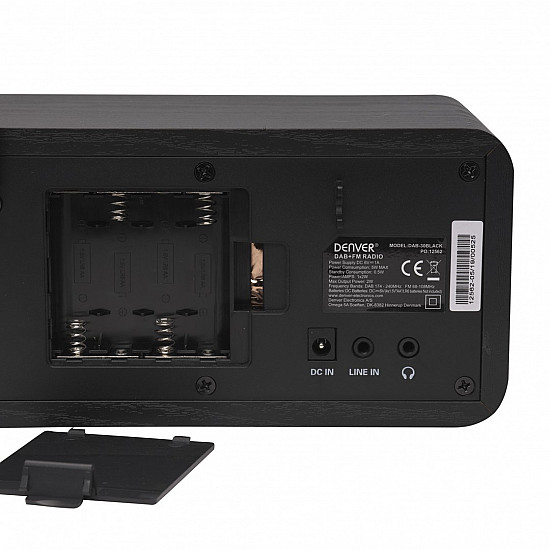 DAB+/FM radio Denver DAB-30 with wooden case black