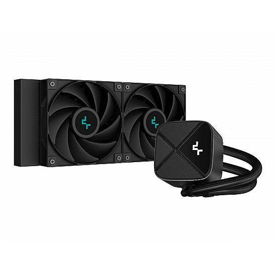 Deepcool Digital Liquid CPU Cooler LS520S ZERO DARK Intel, AMD