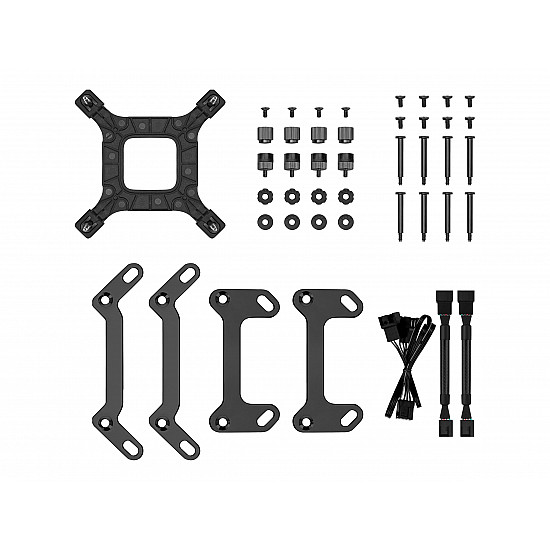 Deepcool Digital Liquid CPU Cooler LS520S ZERO DARK Intel, AMD