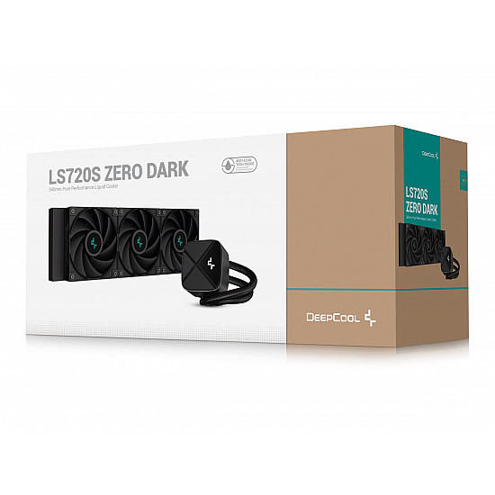 DeepCool LS720S Zero Dark Processor All-in-one liquid cooler 12 cm Black 1 pc(s)