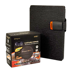 Deeper CHIRP+3 sonar +36W foldable solar charger power bundle