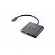 Dell Adapter USB-C to HDMI/DP with Power Pass-Through Black USB-C Male HDMI Female; USB Female; USB-C (power only) Female 0.18 m