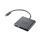 Dell Adapter USB-C to HDMI/DP with Power Pass-Through Black USB-C Male HDMI Female; USB Female; USB-C (power only) Female 0.18 m