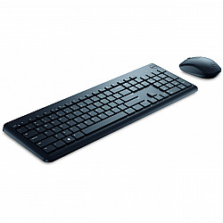 Dell Keyboard and Mouse KM3322W Keyboard and Mouse Set Wireless Batteries included US Black Wireless connection