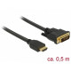 DELOCK HDMI zu DVI 24+1 Kabel bidirektional 0.5 m DELOCK HDMI zu DVI 24+1 Kabel bidirektional 0.5 m