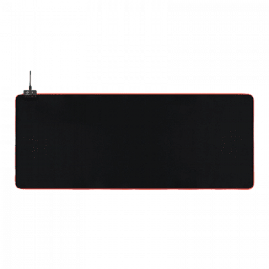 Deltaco DMP310 Gaming Mauspad RGB m. 13 LED-Modi schwarz