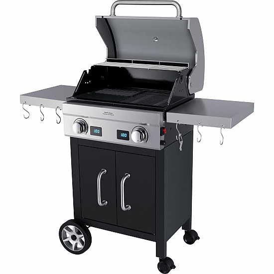 Deluxe Grillcenter VG 7000 Devil’s Choice, Elektrogrill edelstahl/schwarz, 2.800 Watt