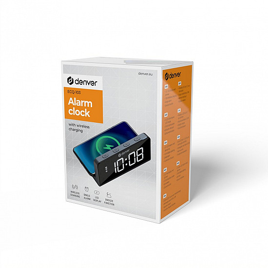 Inter Sales Radio-Wecker mit Wireless Charging ECQ-103