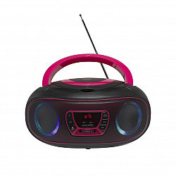Inter Sales Denver TCL-212BT PINK - 1,19 kg - Schwarz - Pink - Tragbarer CD-Player
