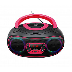 Inter Sales Denver TCL-212BT PINK - 1,19 kg - Schwarz - Pink - Tragbarer CD-Player
