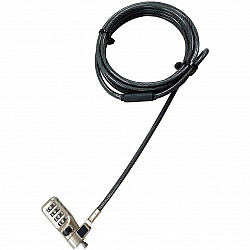 SECURITY CABLE N-LOCK COMBINATI ESETTABLE 2.5X6MM SLOT SINGLE