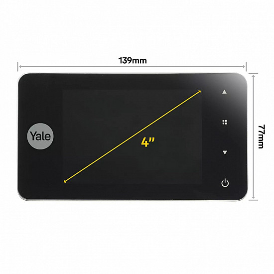 Yale 45-4500-1440-00-6011 - Silber - 0,3 MP - 105° - 10,2 cm (4 Zoll) - Akku - AAA